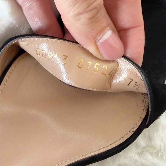 Authentic GIANVITO ROSSI Portofino 85 Black suede sandals size 37.5 (7.5) - Picture 11 of 12